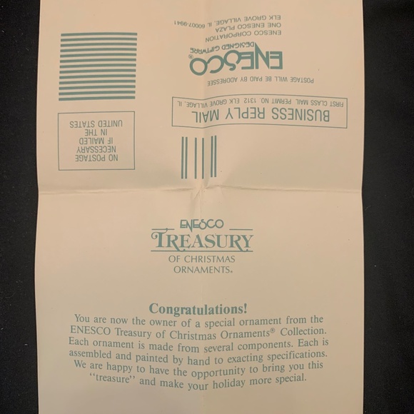 ENESCO Time For Santa Ornament in Box 1993 Collectable - Picture 7 of 8